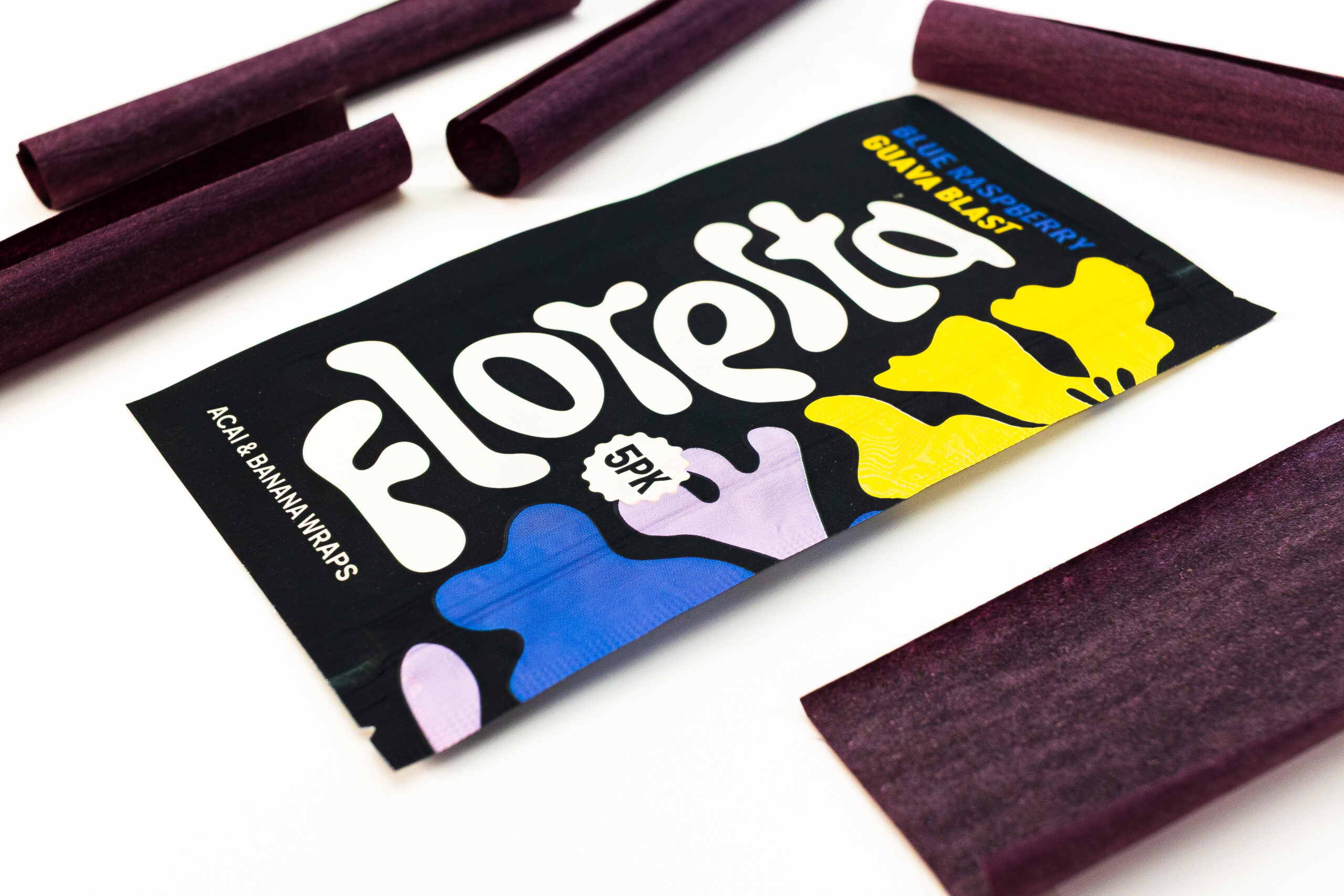 Floresta wraps Blue Raspberry Guava Blast flavor 5 pack